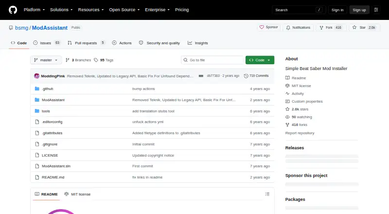 Mod Assistant's website
