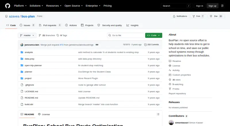 BusPlan's website
