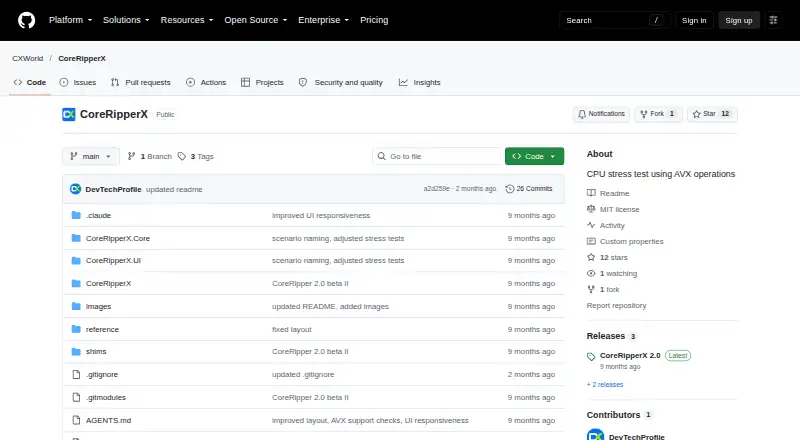 CoreRipperX's website
