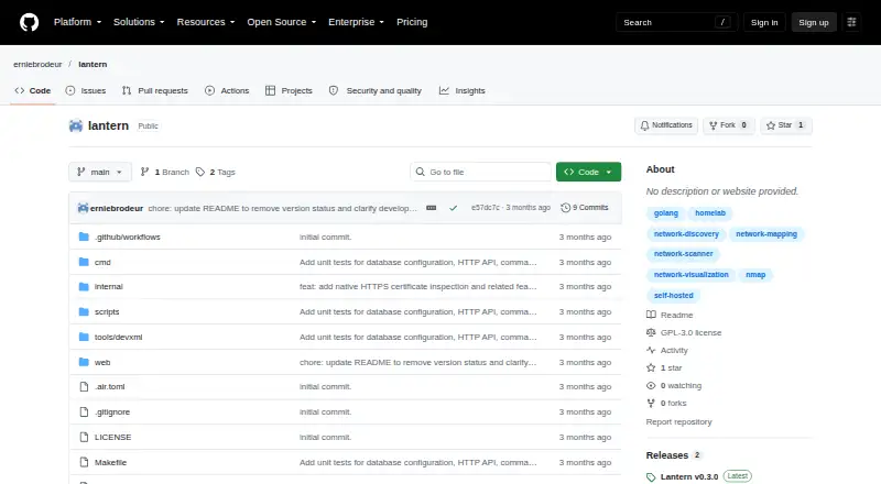 Lantern's website