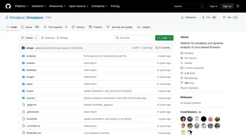 The Firmadyne homepage