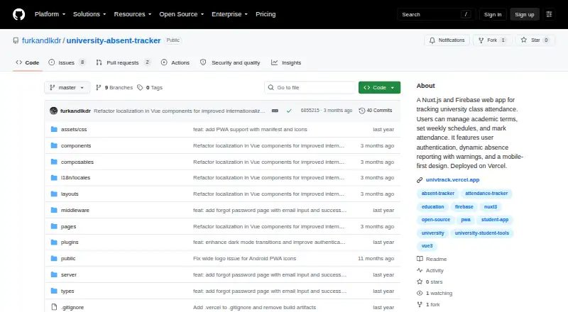 UnivTrack's website