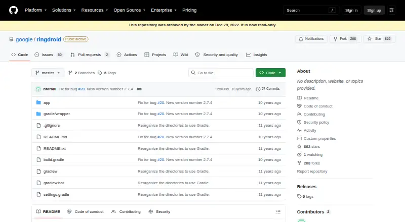 The Ringdroid homepage