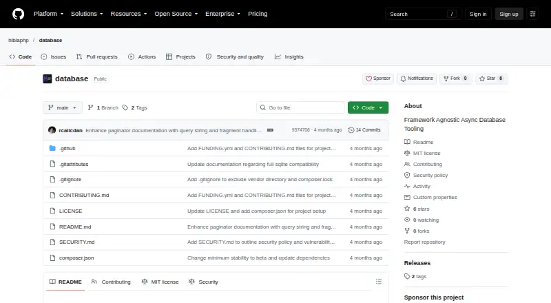 Hibla Query Builder's website