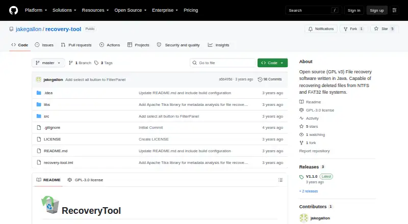 RecoveryTool's website
