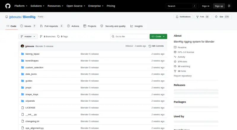 BlenRig's website