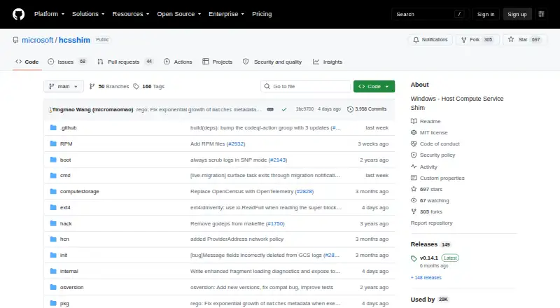 The runhcs homepage