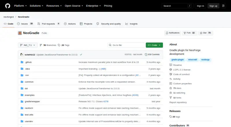 NeoGradle's website
