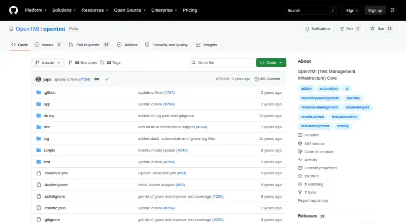 OpenTMI's website