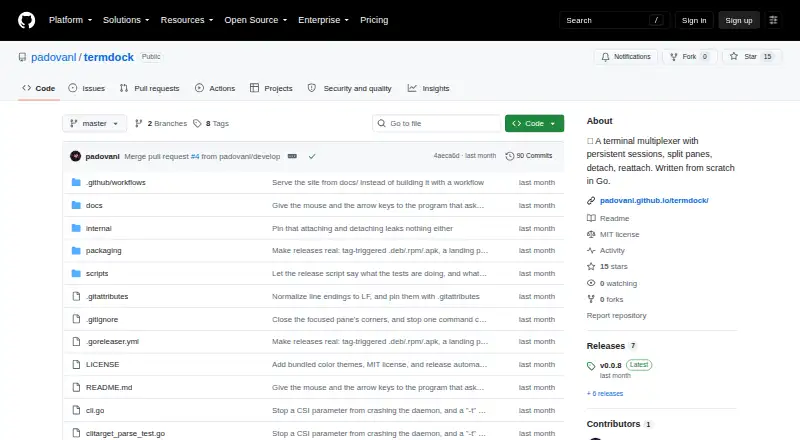 TermDock's website