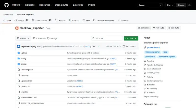 Prometheus Blackbox Exporter's website