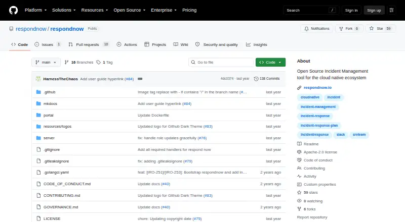 RespondNow's website