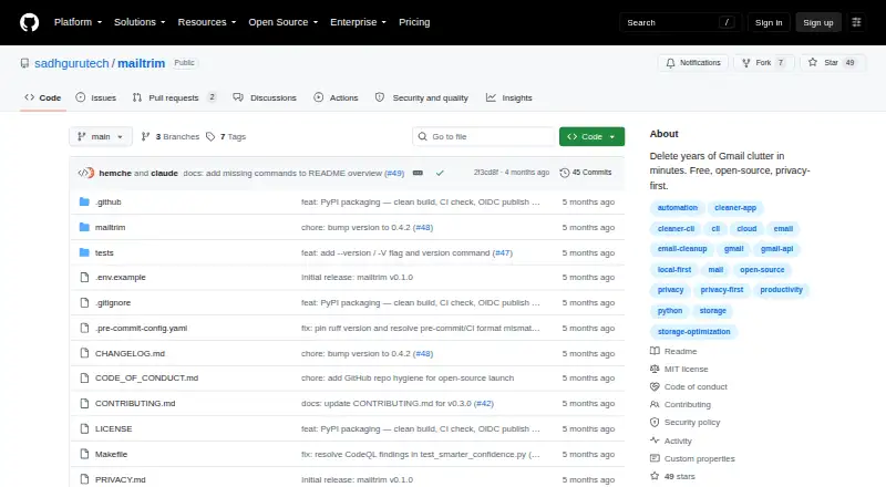 mailtrim's website
