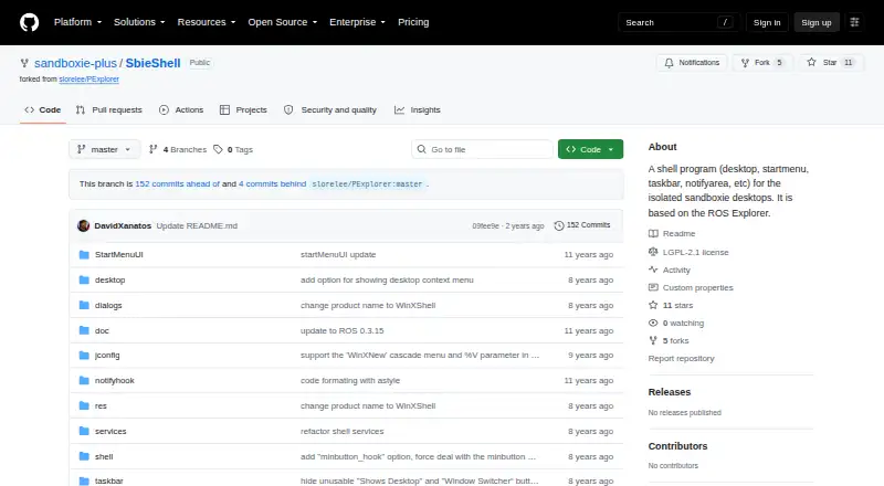 The SbieShell homepage