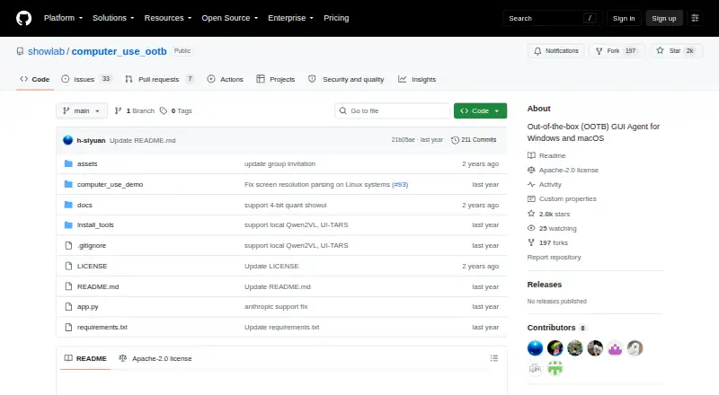 Computer Use OOTB's website