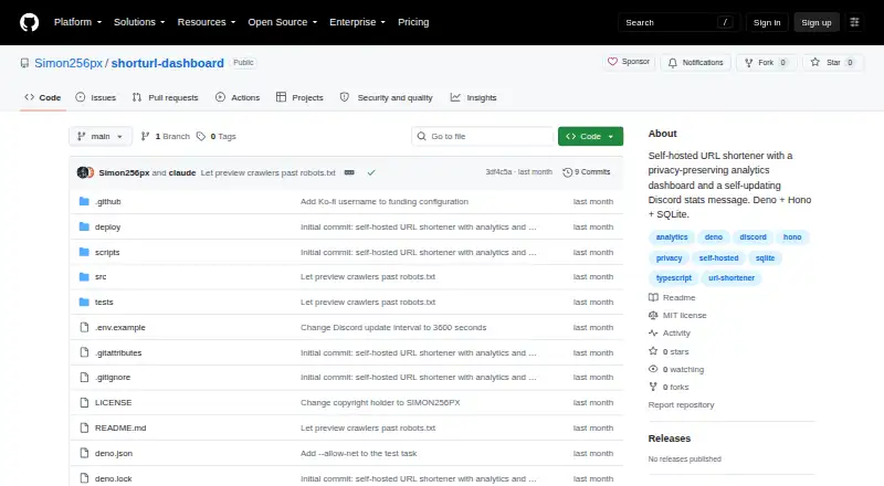shorturl-dashboard's website