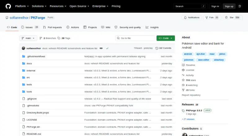 PKForge's website
