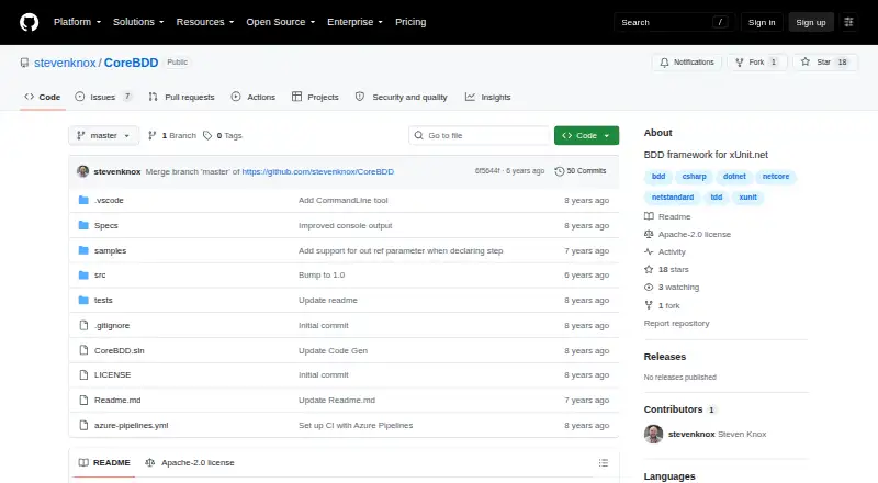 The CoreBDD homepage