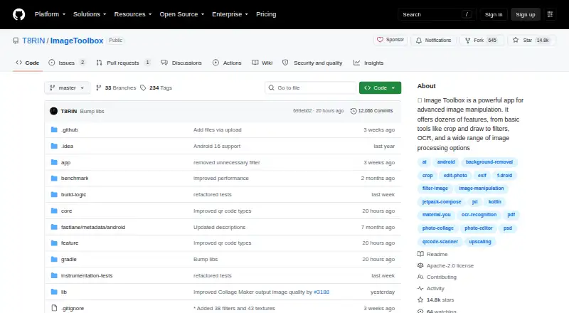 Image Toolbox's website