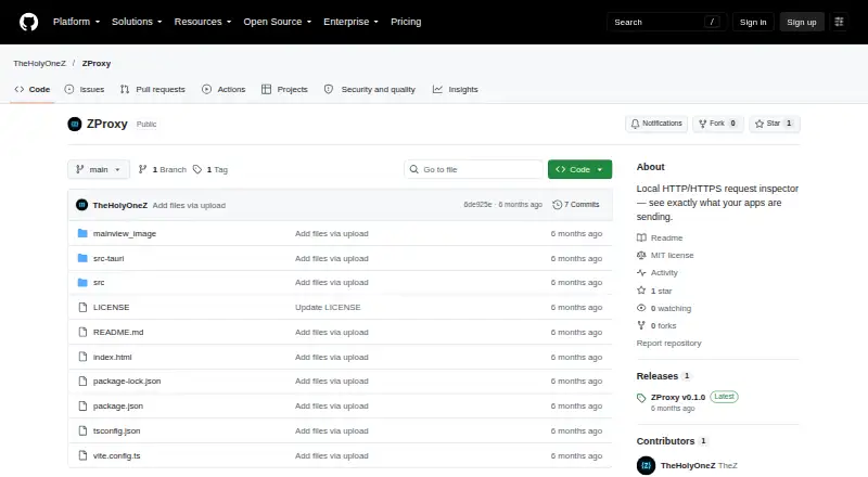 ZProxy's website