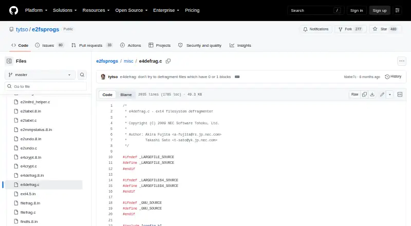 e4defrag's website