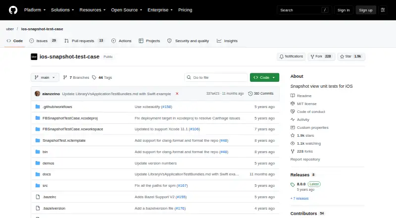 iOSSnapshotTestCase's website
