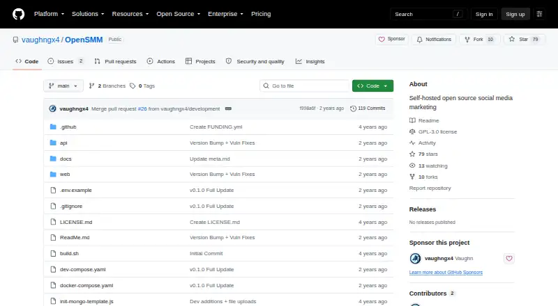 The OpenSMM homepage