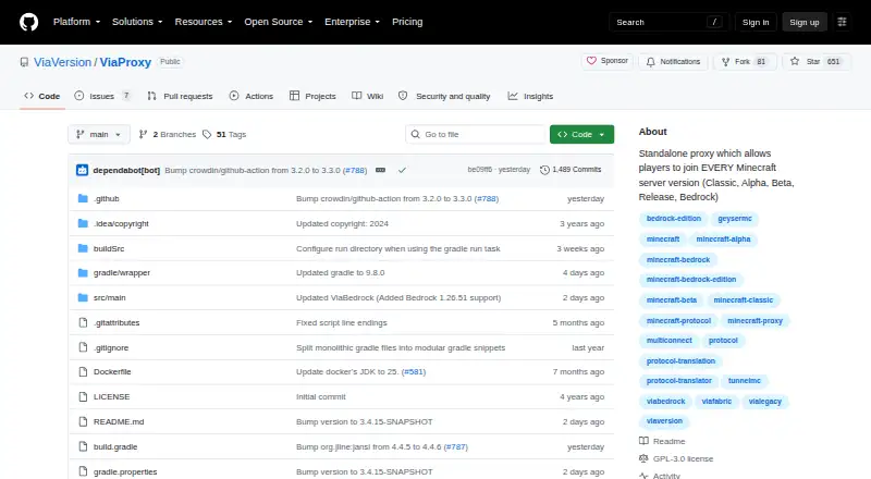 ViaProxy's website