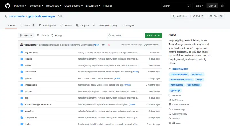 GSD Task Manager's website