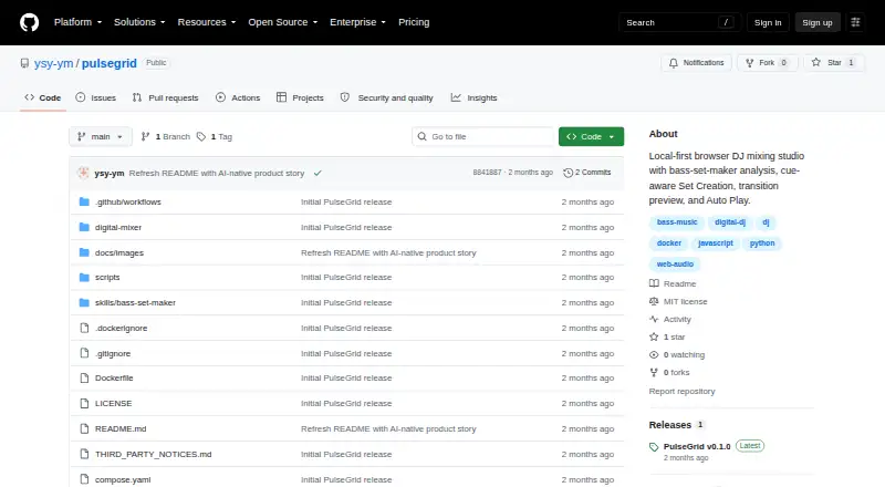 PulseGrid's website