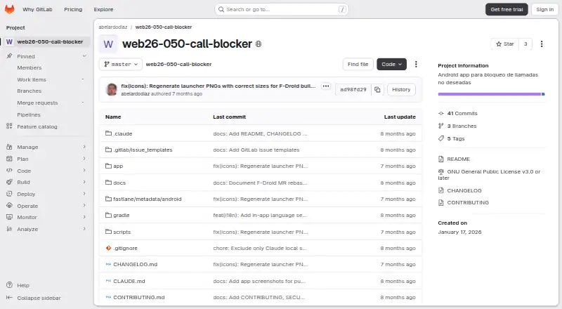 Call Blocker's website