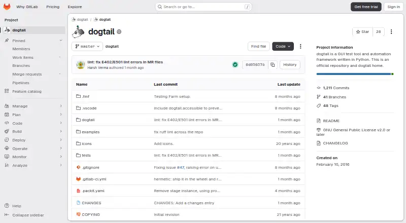 dogtail's website