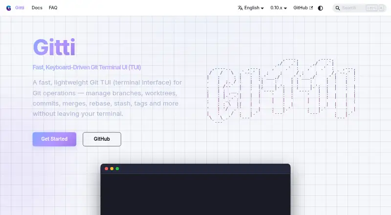 The Gitti homepage