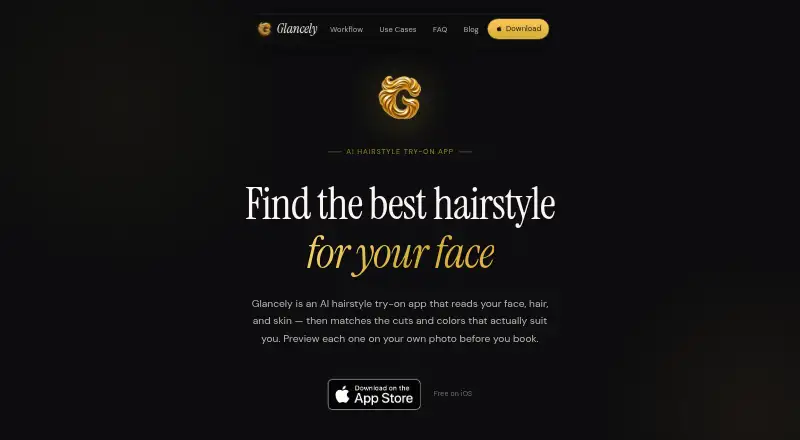 The Glancely homepage