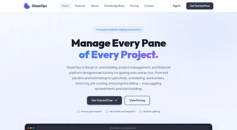 GlazeOps's website