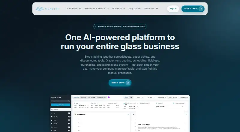 Glazier's website