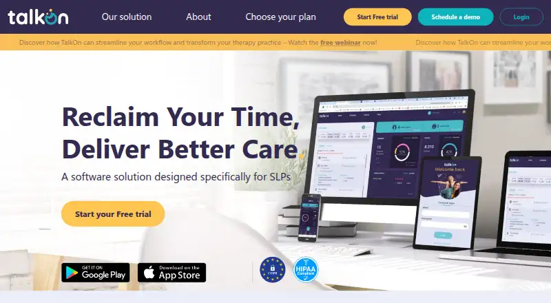 TalkOn's website
