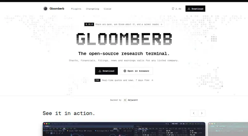 Gloomberb's website