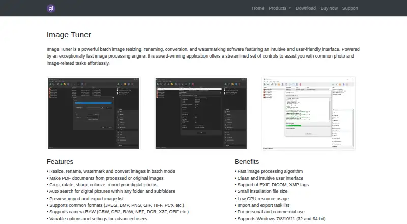 Image Tuner's website