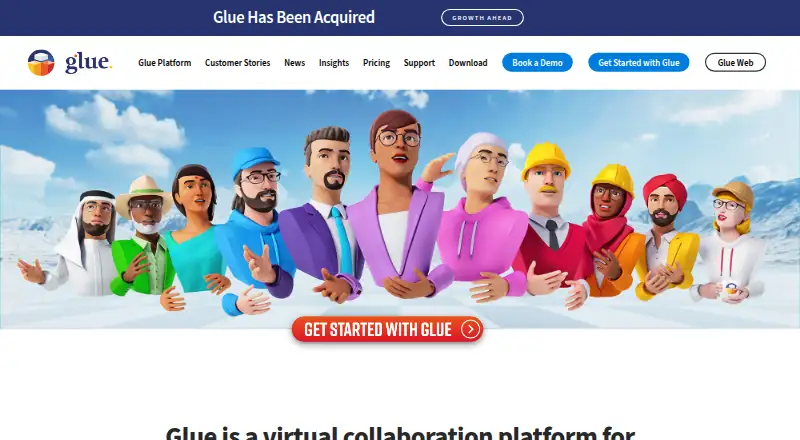 Glue's website