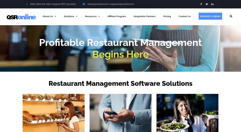 QSROnline's website
