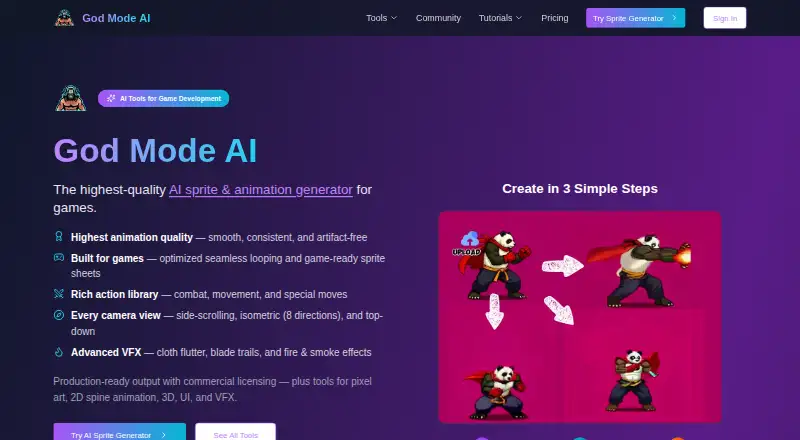 God Mode AI's website