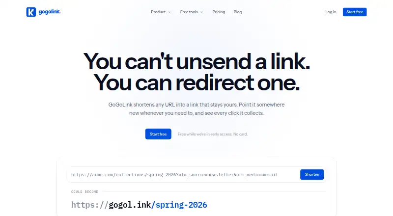 GoGoLink's website