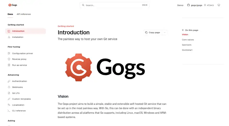 Gogs's website