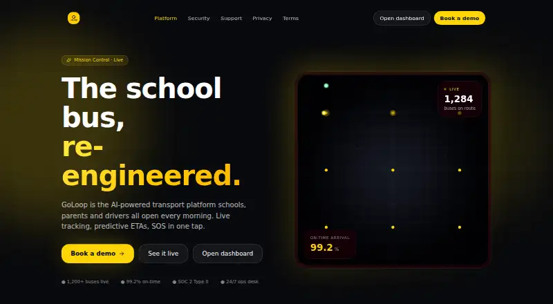 GoLoop's website