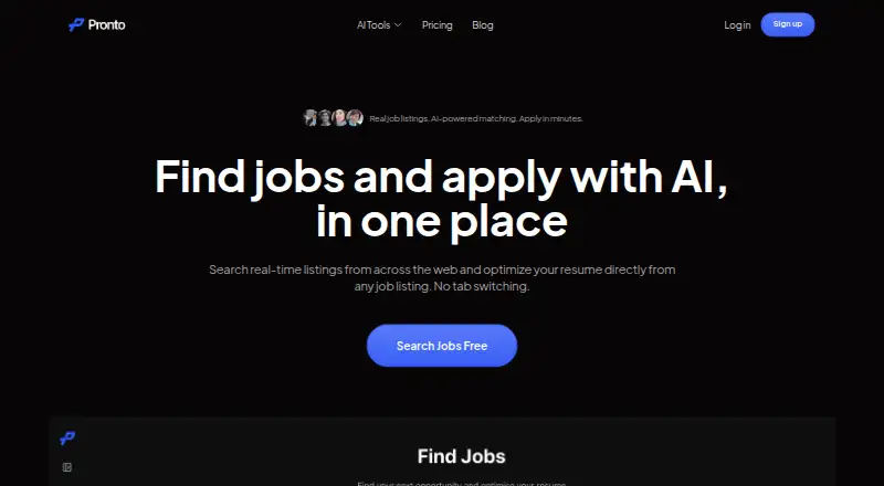 Pronto's website