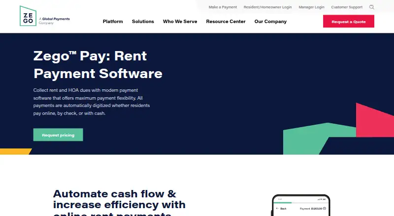 Zego Pay's website