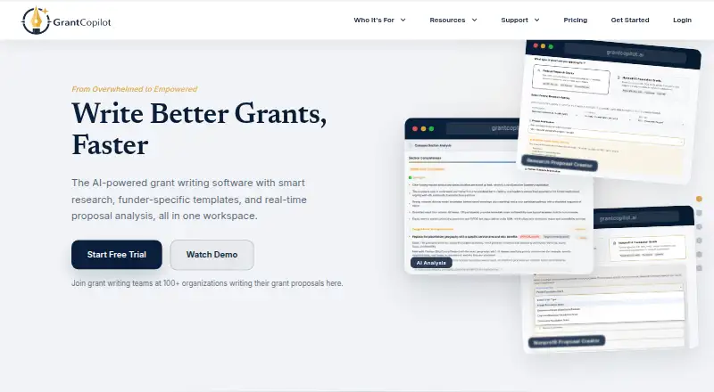 GrantCopilot's website