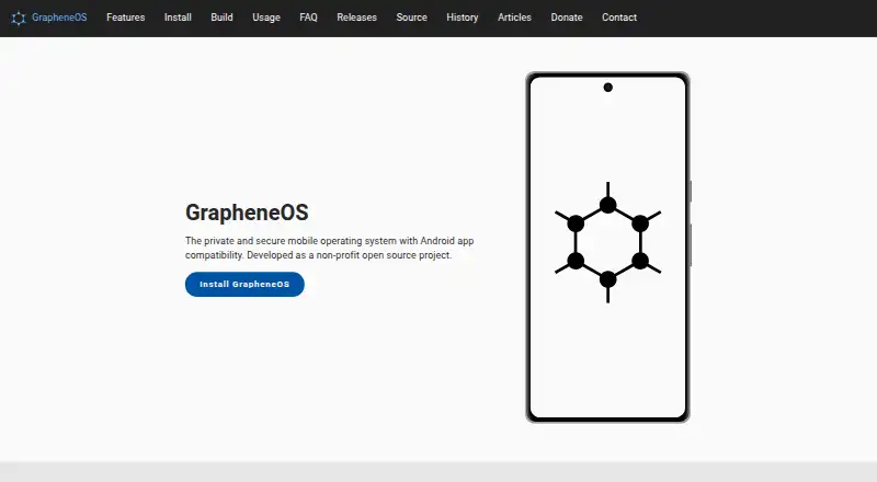 GrapheneOS's website