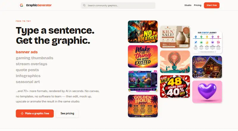 Graphic Generator's website